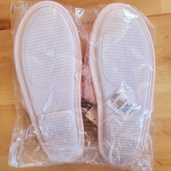 Splendid Faux Fur Slippers - Crystal Pink M/L - US 8-11 NWT - Picture 3 of 5